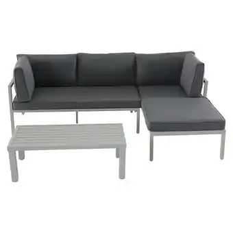 Bauhaus Sunfun hannah loungemöbel-set hannah (3 -tlg., aluminium, lichtgrau) Angebot