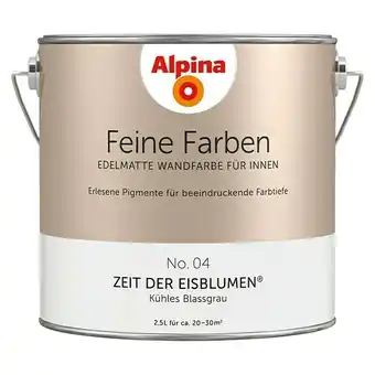 Bauhaus Alpina wandfarbe zeit der eisblumen (2,5 l, zeit der eisblumen, no. 04 - kühles blassgrau, matt) Angebot