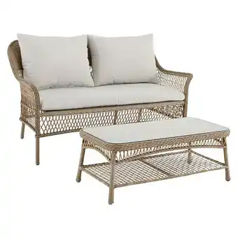 Bauhaus Sunfun gartenmöbel-set sophie (2 -tlg., naturbraun) Angebot