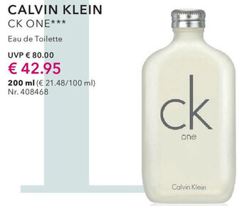 CALVIN KLEIN CK ONE*** Eau de Toilette 200 ml