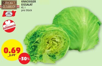 PENNY KNACKIGER EISSALAT KL. I pro Stück Angebot