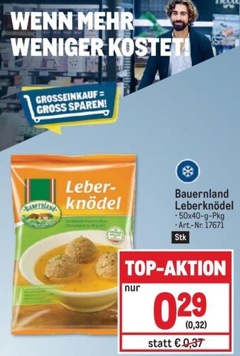 Metro Bauernland Leberknödel - 50x40-g-Pkg - Art.-Nr. 17671 Angebot