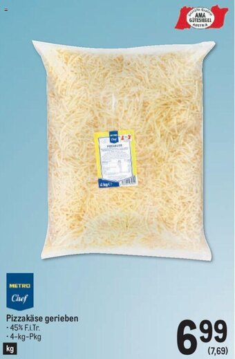 Metro Pizzakäse gerieben • 4-kg-Pkg Angebot