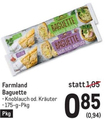 Metro Farmland Baguette • Knoblauch od. Kräuter . 175-g-Pkg Angebot
