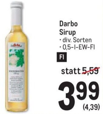 Metro Darbo Sirup • div. Sorten -0,5-L-EW-FI Angebot