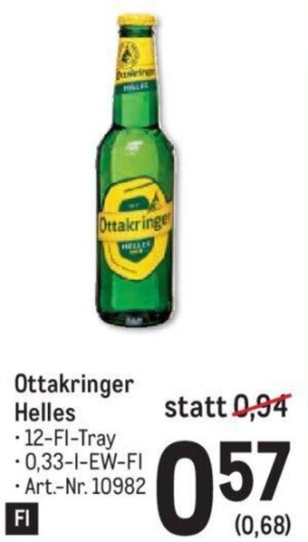 Metro Ottakringer Helles - 12-FI-Tray 0,33-l-EW-FL Angebot