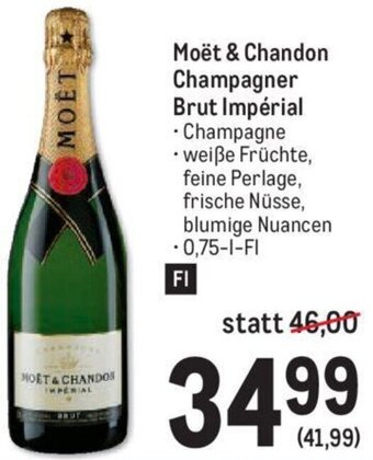 Metro Moët & Chandon Champagner Brut Impérial 0,75-L-FI Angebot
