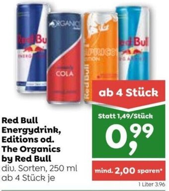 ADEG Red Bull Energydrink, Editions od. The Organics by Red Bull diu. Sorten, 250 ml Angebot