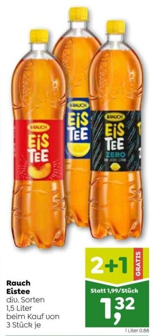 ADEG Rauch Eistee div. Sorten 1,5 Liter Angebot