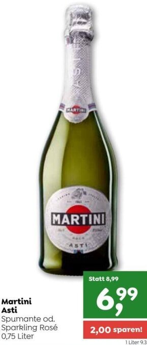 ADEG Martini Asti Spumante od. Sparkling Rosé 0,75 Liter Angebot