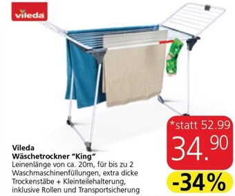 Eurospar Vileda Wäschetrockner "King" Angebot