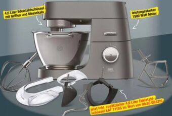 Maximarkt Küchenmaschine chef titanium kvc7300s Angebot