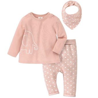 Ernsting's family Newborn langarmshirt, hose und bandana im set Angebot