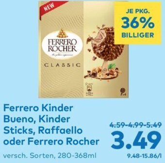 T&G Ferrero Kinder Bueno, Kinder Sticks, Raffaello oder Ferrero Rocher Angebot