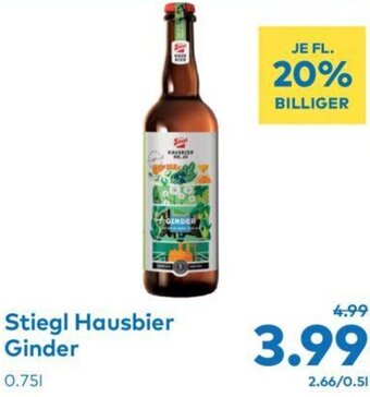 T&G Stiegl Hausbier Ginder 0.75L Angebot
