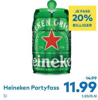 T&G Heineken Partyfass 5L Angebot