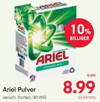 MPreis Ariel Pulver versch. Sorten, 30 WG Angebot