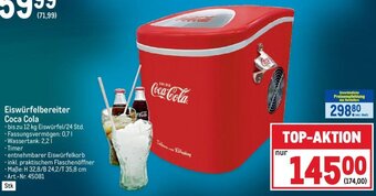 Metro Eiswürfelbereiter Coca Cola Angebot