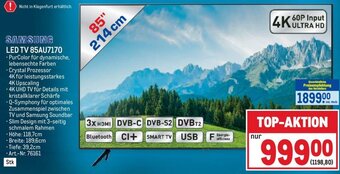 Metro SAMSUNG LED TV 85AU7170 Angebot