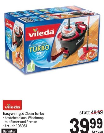 Metro vileda vileda Easywring & Clean Turbo Angebot