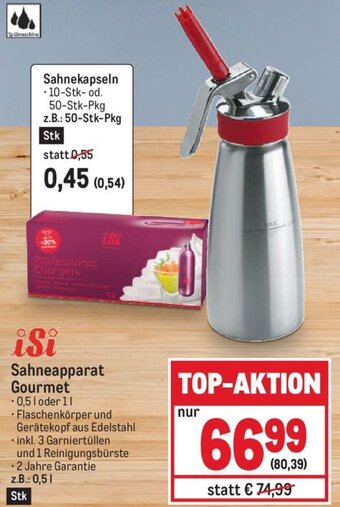 Metro isi Sahneapparat Gourmet . z.B.: 0,5L Angebot