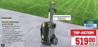 Metro KÄRCHER Hochdruckreiniger 5/15 C PLUS Angebot