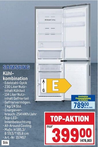 Metro SAMSUNG Kühl-kombination Angebot