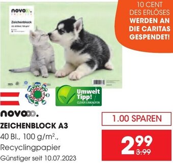 Libro novo Zeichenblock A3 Angebot
