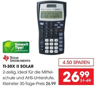 Libro TEXAS INSTRUMENTS TI-30X II SOLAR Angebot