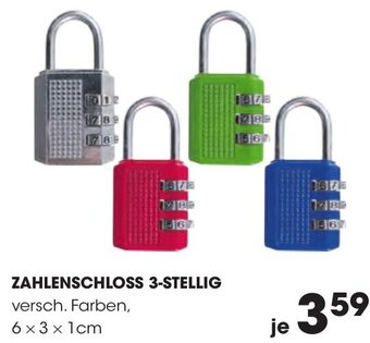 Libro ZAHLENSCHLOSS 3-STELLIG versch. Farben, 6x3x1cm Angebot