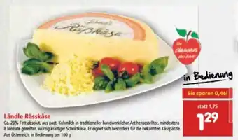 Interspar Ländle Rässkäse 100g Angebot