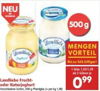 Interspar Landliebe Frucht-Oder Naturjoghurt 500g Angebot