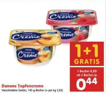 Interspar Danone Topfencreme 145g Angebot