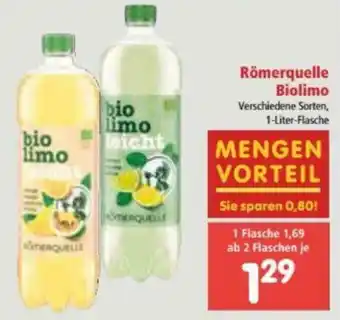 Interspar Römerquelle Biolimo 1 Liter Angebot