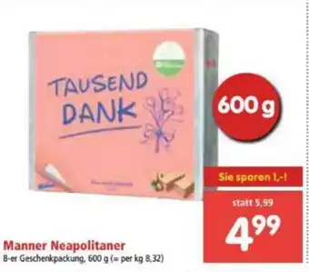 Interspar Manner Neapolitaner 600 g Angebot