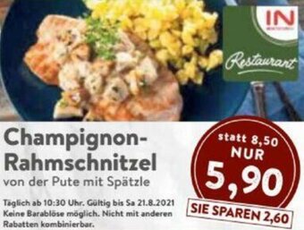 Interspar Champignon Rahmschnitzel Angebot