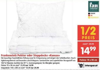 Interspar Frankenstolz Polster Oder Steppdecke Kansas Angebot