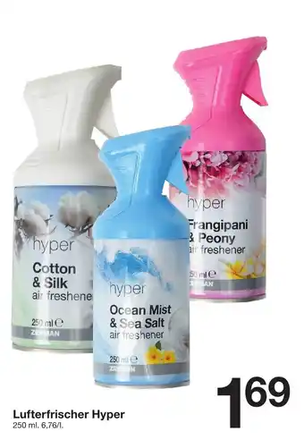 Zeeman Lufterfrischer Hyper 250 ml Angebot