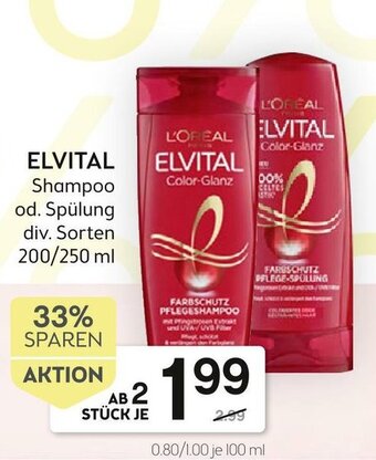 Bipa Elvital Shampoo 200/250 ml Angebot