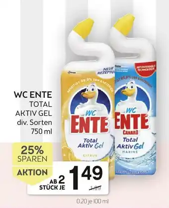 Bipa WC Ente Total Aktiv Gel 750 ml Angebot