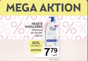 Bipa Head & Shoulders Shampoo 900 ml Angebot