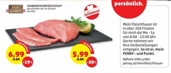 PENNY Schweinsschnitzelfleisch Angebot