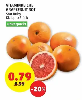 PENNY Vitaminreiche Grapefruit Rot Angebot