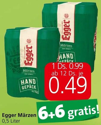 Spar Egger Märzen 0,5 Liter Angebot
