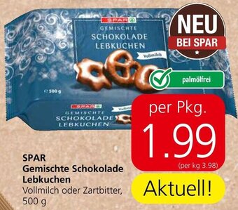 Spar SPAR Gemischte Schokolade Lebkuchen Vollmilch oder Zartbitter, 500 Angebot
