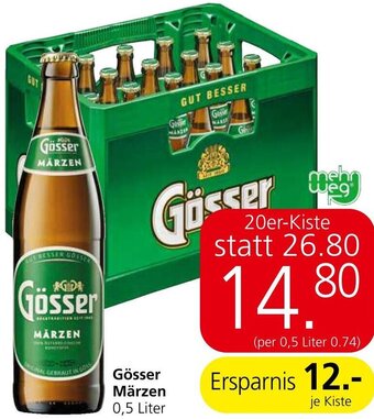 Spar Gösser Märzen 0,5 Liter Angebot