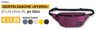 Skribo Bench. GÜRTELTASCHE >>HYDRO<< 27 x 15 x 9 cm, PU, per Stück Angebot