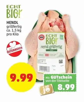 PENNY Hendl grillfertig Angebot
