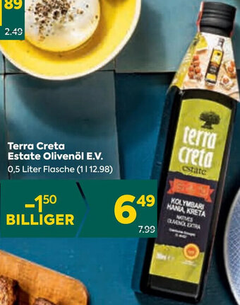 Billa Terra Creta Estate Olivenöl E.V. 0,5 Liter Flasche (1112.98) Angebot