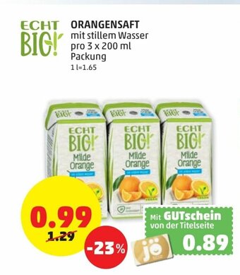 PENNY Orangensaft Angebot